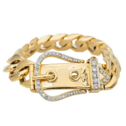 Bracelet Manchette Or jaune Diamant