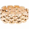 Bracelet manchette or jaune