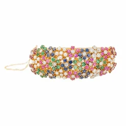 Bracelet Manchette Or jaune Diamant