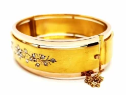 Bracelet Manchette Or jaune Diamant