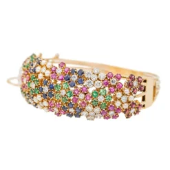 Bracelet Manchette Or jaune Diamant