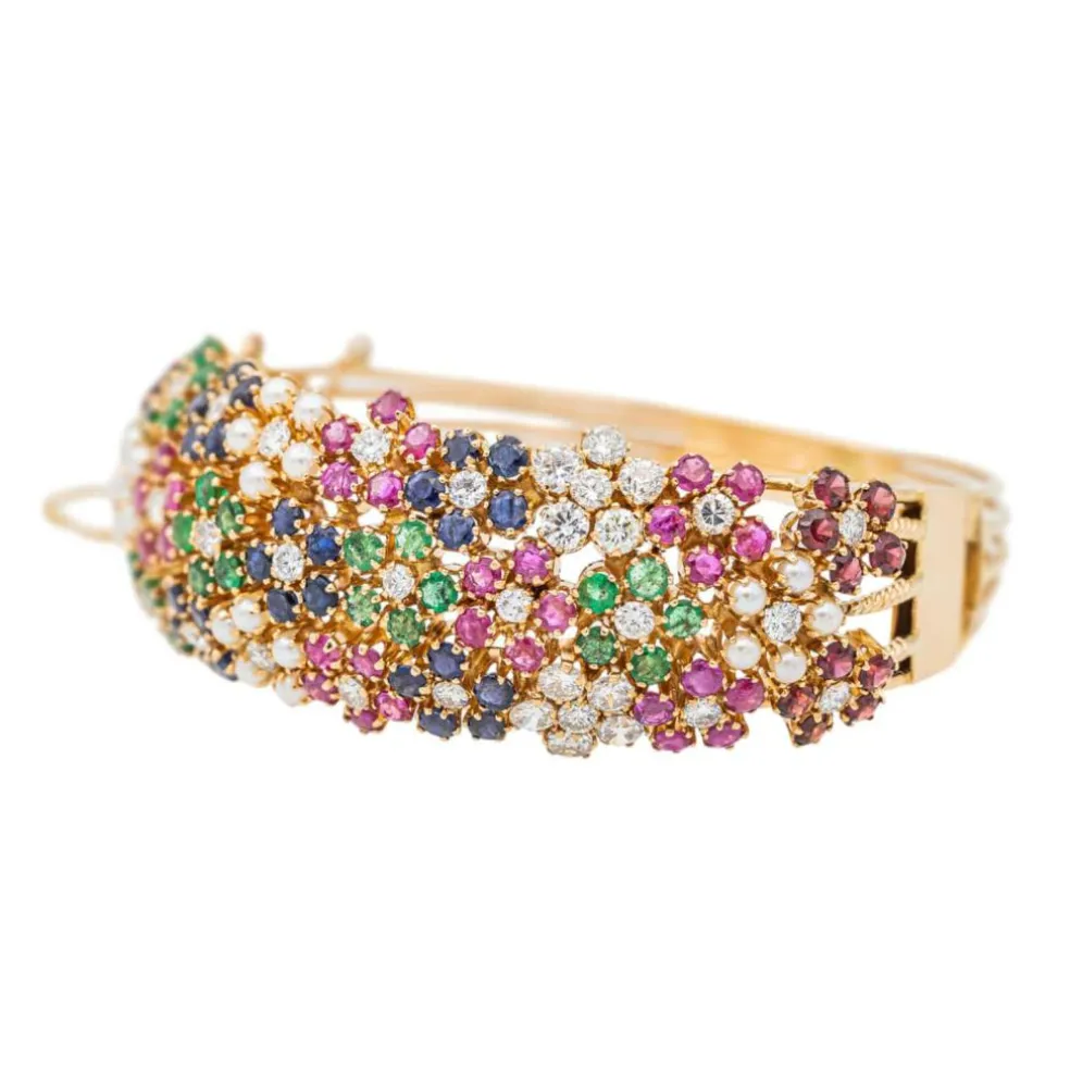 Bracelet Manchette Or jaune Diamant