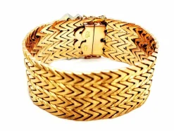 Bracelet Manchette Or jaune Diamant