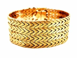 Bracelet Manchette Or jaune Diamant