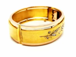 Bracelet Manchette Or jaune Diamant