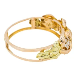 Bracelet Manchette Or rose Diamant