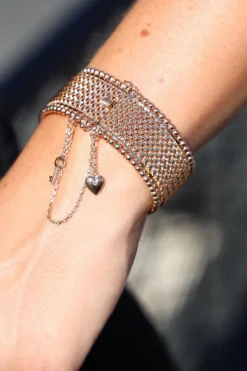 Bracelet Manchette Or rose