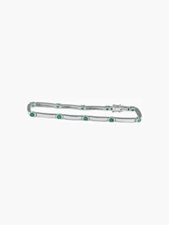 BRACELET ÉMERADE EN OR GRIS