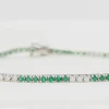 Bracelet émeraudes et diamants