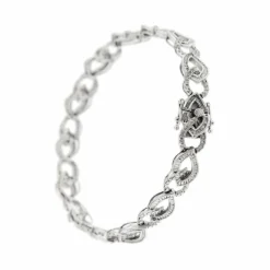Bracelet motifs navette diamants