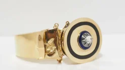 Bracelet Napoléon III émail diamant