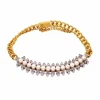 Bracelet Napoléon III or jaune, perles et diamants