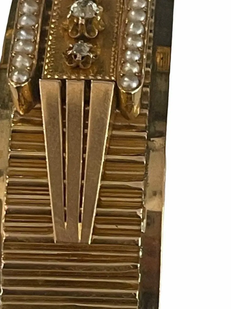 Bracelet Napoléon III Or Perles Et Diamants