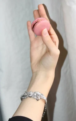 Bracelet Noeud en Or Blanc et Diamants