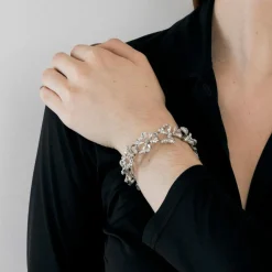 Bracelet Nœud en or gris et diamants