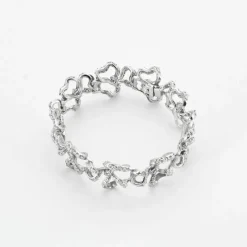 Bracelet Nœud en or gris et diamants