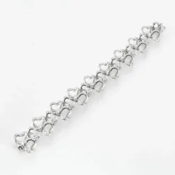 Bracelet Nœud en or gris et diamants