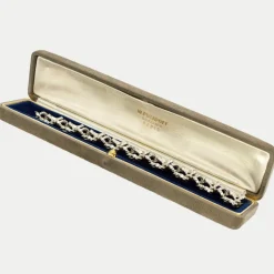 Bracelet Nœud en or gris et diamants
