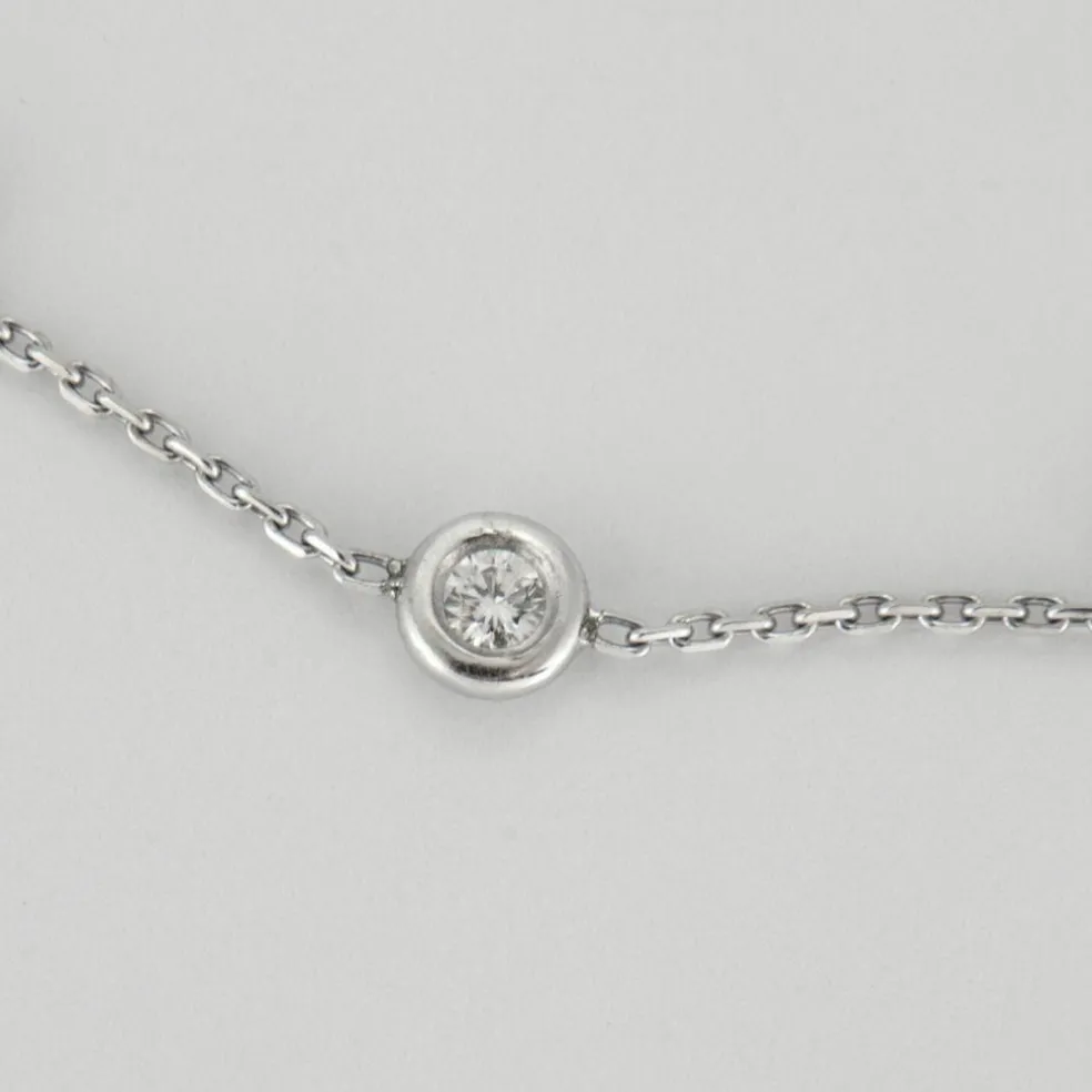 Bracelet or blanc 3 diamants