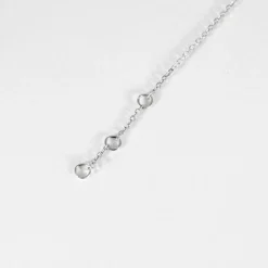 BRACELET OR BLANC 3 DIAMANTS 0,30ct
