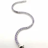 Bracelet or blanc améthyste