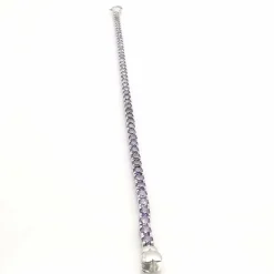 Bracelet or blanc améthyste