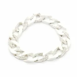 Bracelet Or blanc Céramique Diamants