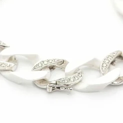 Bracelet Or blanc Céramique Diamants
