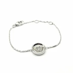 Bracelet or blanc diamants signé Ely Bela