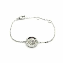 Bracelet or blanc diamants signé Ely Bela