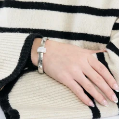 Bracelet or blanc diamants