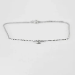 BRACELET OR BLANC DIAMANT 0,05ct