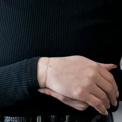 BRACELET OR BLANC DIAMANT 0,10ct
