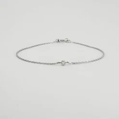 Bracelet or blanc diamant