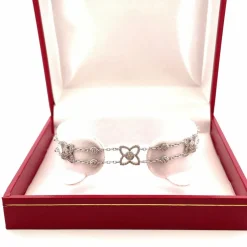 Bracelet or blanc diamants