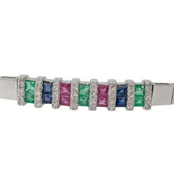 Bracelet Or blanc Emeraude