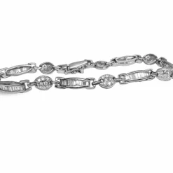 Bracelet or blanc 18K et diamants 2,5 ct
