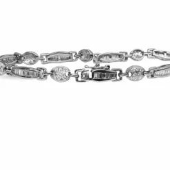 Bracelet or blanc 18K et diamants 2,5 ct