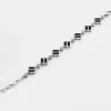Bracelet or blanc saphirs