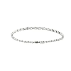 Bracelet or blanc unisexe