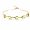 Bracelet Or, Diamants et Péridot