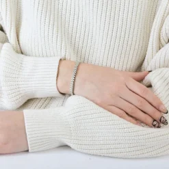 BRACELET OR ET DIAMANTS.