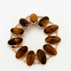 Bracelet or et oeil de tigre