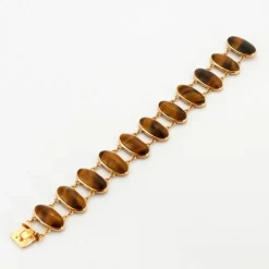 Bracelet or et oeil de tigre