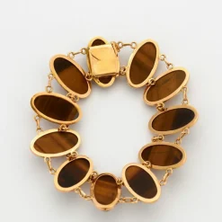Bracelet or et oeil de tigre