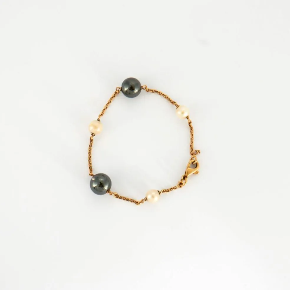 Bracelet or et perles