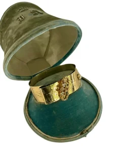 Bracelet Or Et Vermeil à Décor d'Une Couronne