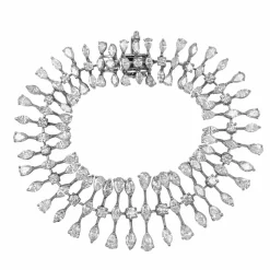 Bracelet Or Gris et Diamants