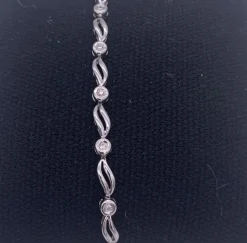 Bracelet Or Gris et diamants