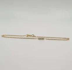 Bracelet or jaune 18 carats sertie de diamants